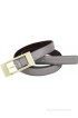 Midas Women Formal Grey Genuine Leather Belt